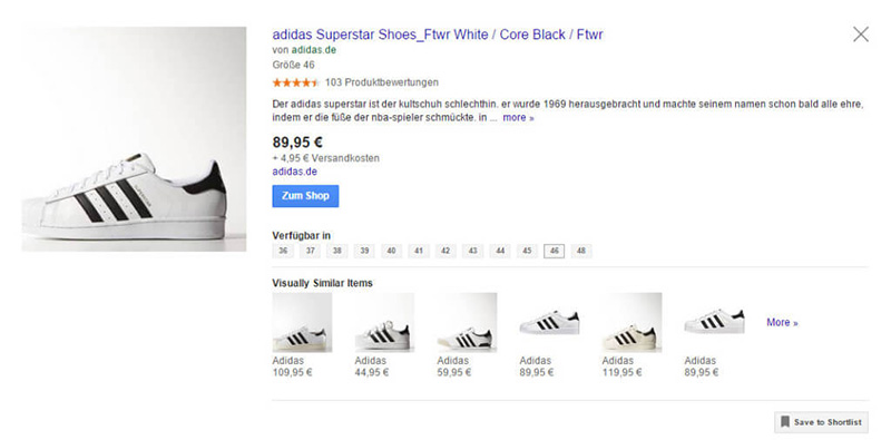 Google Shopping Produktdetailseite Blog