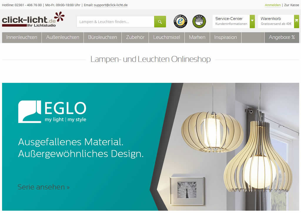 Click-Licht Startseite JTL-Shop