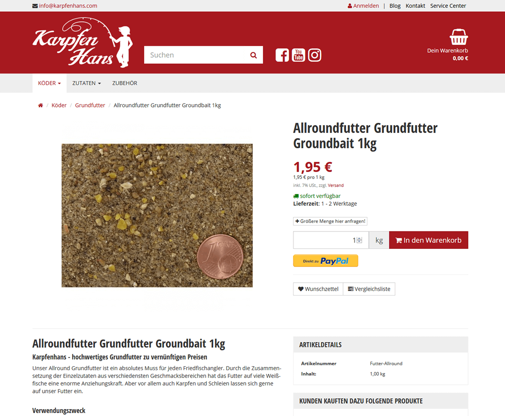 Produktansicht Karpfenhans