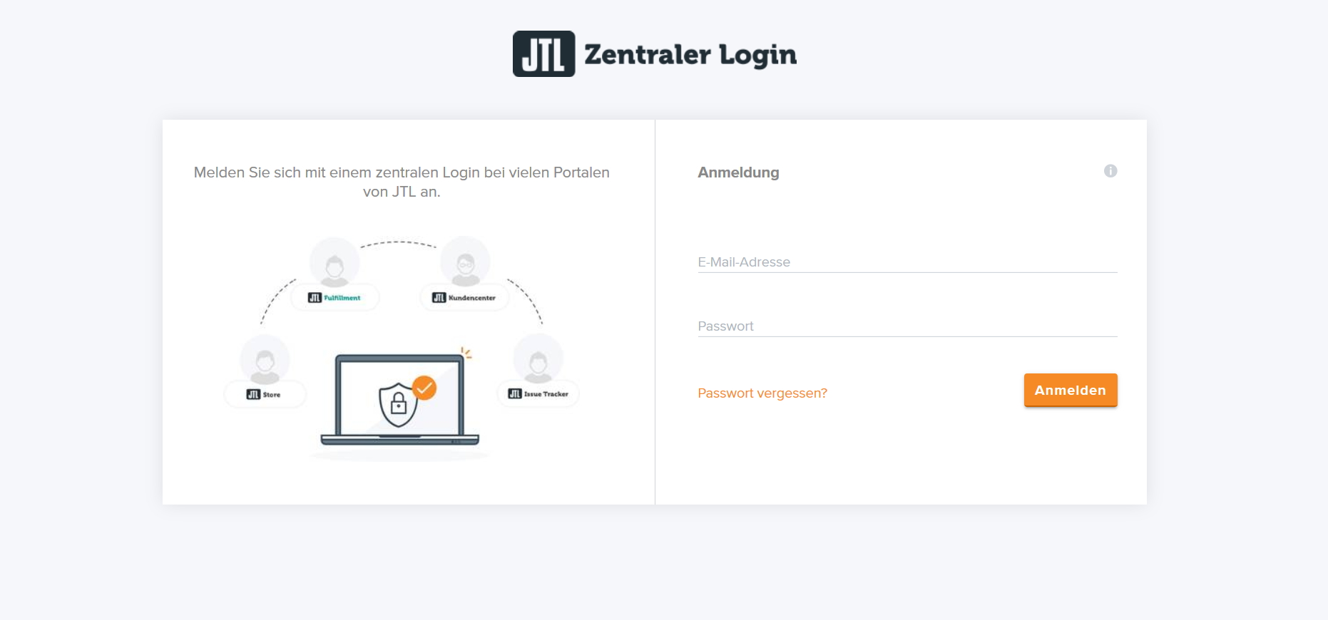 Der neue zentrale Login bei JTL