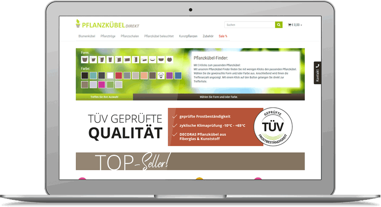 Pflanzkübel-direkt: Referenz bei JTL