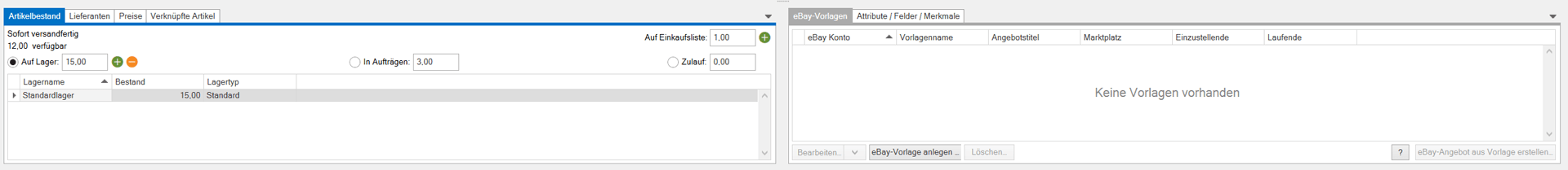 Artikelverwaltung