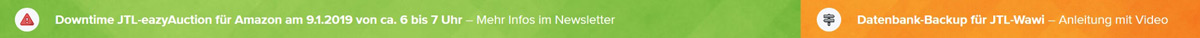 Infoleiste im Dashboard von JTL-Wawi