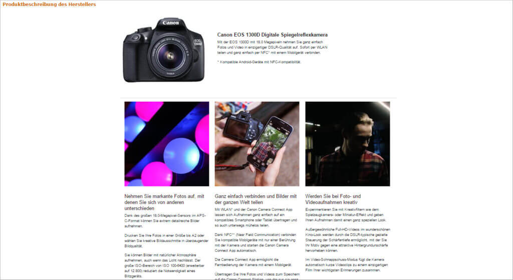 Jtl Amazon Verkauf Kamera Produktdetails Blog