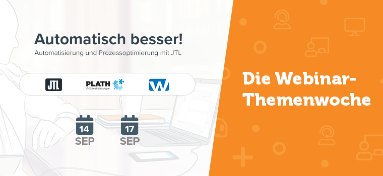 Webinar-Themenwoche „Automatisch besser! Automatisierung und Prozessoptimierung mit JTL“