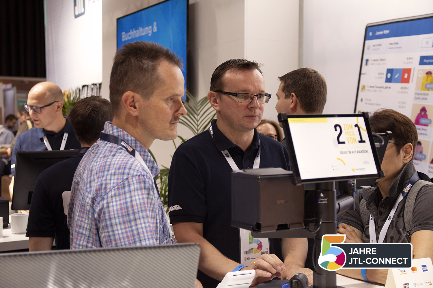 Geschäftsführer Janusch Lisson am Stand von JTL-Pos auf der JTL-Connect 2019
