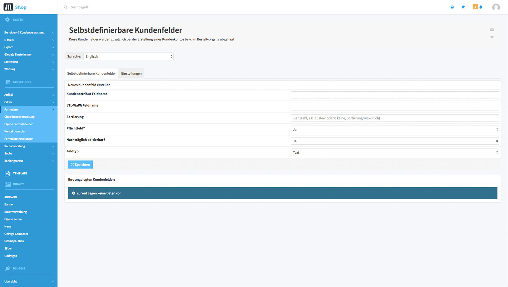 JTL-Shop5 Backend Theme Neu