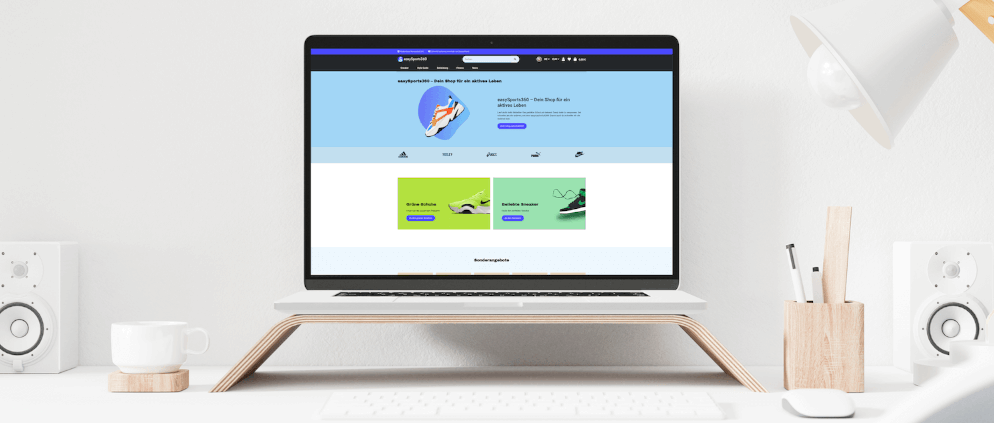 Banneransicht Onlineshop-Template ET360
