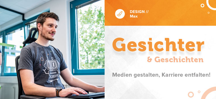 Mitarbeiter-Stories: Grafikdesigner Max im Interview