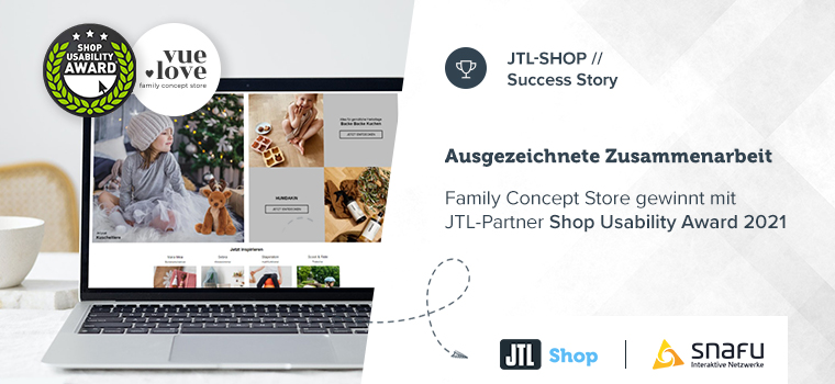 Mit JTL-Shop 5 aufs Siegerpodest: VUE LOVE erhält Preis für erstklassige User Experience