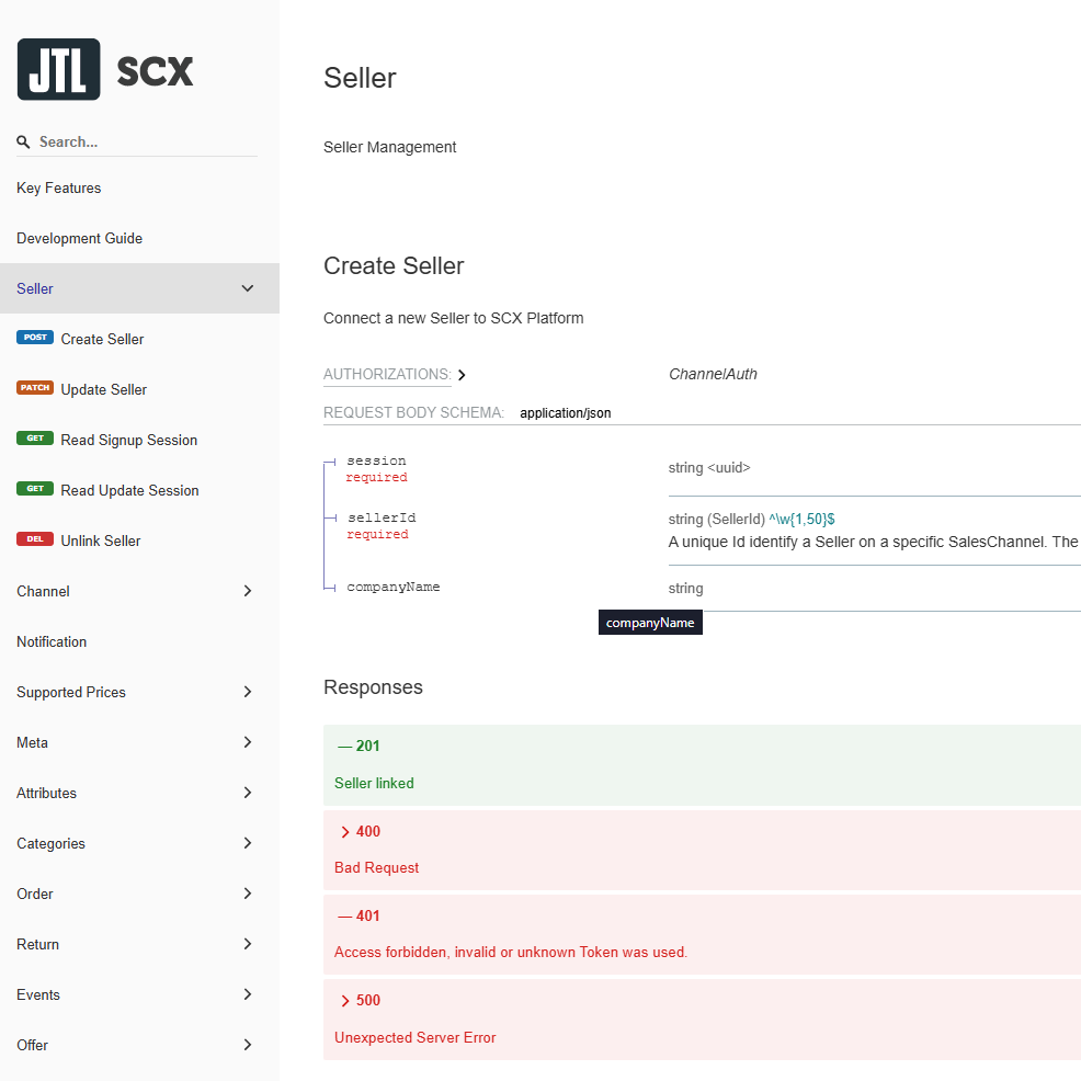 JTL-SCX REST-API