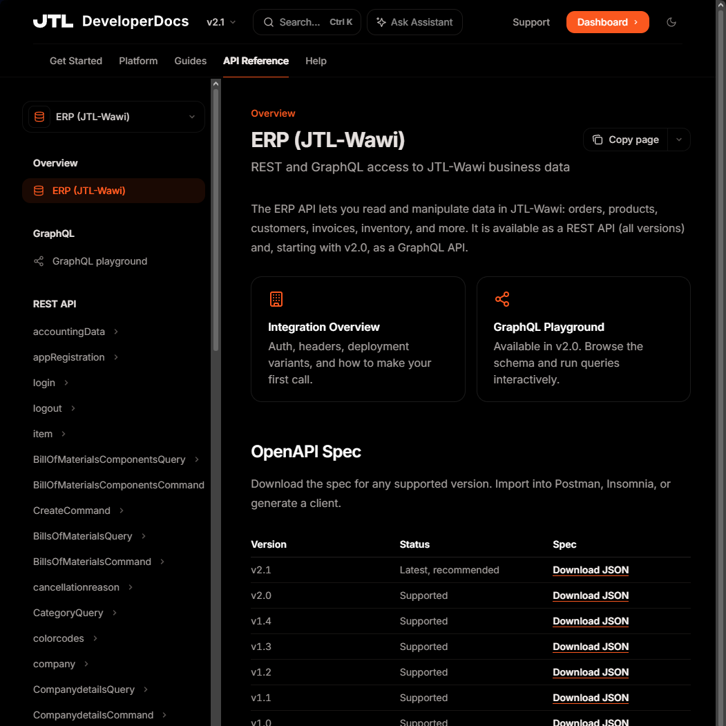 JTL-Wawi API